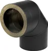Raik Coltherm Rauchrohrbogen 150mm schwarz doppelwandig 90° Produktbild-Vorschau 2