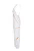 Side view of white overalls with orange accents. Produktbild-Vorschau