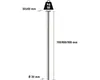 Tarrox Tischbein rund Ø 30 x 800 mm, Edelstahl Nachbildung Produktbild-Vorschau 5
