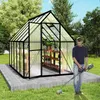 UISEBRT Hliníkový skleník Premium 280x180x195cm, 5,04m² Náhled obrázku produktu 8