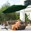 Jayseuw Parasol pivotant à 360° Ø350cm Parasol à manivelle Voir les images du produit 6