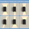 ZMH Led Wall Light Indoor & Outdoor Black Wall Lamp 02 Anteprima dell’immagine prodotto 4
