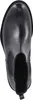 A top-down view of a black Chelsea boot. Voir les images du produit