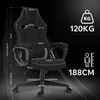 SENSE7 Knight Gaming Stuhl aus Stoff Schwarz-Grau - Produktbild-Vorschau 6
