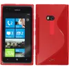 PhoneNatic Case kompatibel mit  Nokia Lumia 900 - rot Produktbild-Vorschau 1