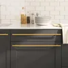 vidaXL Uchwyty meblowe 5 szt. Złoty 480 mm stal nierdzewna Podgląd zdjęcia produktu 2