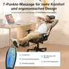 A man is relaxing in a gaming chair with his feet up, next to a desk with a laptop. Náhled obrázku produktu
