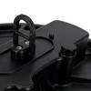 Close-up of a black industrial LED light fixture, showing a mounting loop and a bolt. Náhľad obrázku produktu