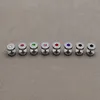 2x Fake Plug Ohrstecker Edelstahl Strass Kristall Tunnel Produktbild-Vorschau 2