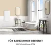 A modern bathroom with a freestanding bathtub, sink, and a wall-mounted heater. Produktbild-Vorschau