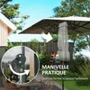 Outsunny Parasol de jardin extšŠrieur, parasol double Voir les images du produit 7