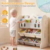 COSTWAY, štvorposchodový regál pre Montessori hračky, Náhľad obrázku produktu 4