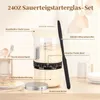 25cm Rattan Gärkorb Set 10-teilig – Komplettes Brotback-Set Produktbild-Vorschau 3