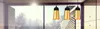 Interior scene with large windows and modern pendant lights. Produktbild-Vorschau