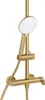 BELIANI Wand Duschset Gold Messing mit Armatur Regendusche Produktbild-Vorschau 5