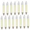 A collection of 15 candle-shaped light bulbs arranged in two rows on a white background. Produktbild-Vorschau