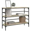 vidaXL Konsolentisch Sonoma-Eiche 100x32x75 cm Produktbild-Vorschau 4