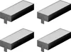 Four identical air filters are arranged in a grid on a white background. Voir les images du produit