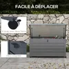 Outsunny Coffre de rangement extšŠrieur 311L coffre de Voir les images du produit 3
