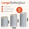 Meisterhome® Lot de 3 bougies LED sans flamme Rustik avec Voir les images du produit 6