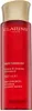 A product shot of a red bottle of Clarins essence with a gold cap. Náhled obrázku produktu