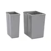 Two gray trash bins are shown side-by-side against a white background. Produktbild-Vorschau