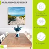 ARTland Glasbild Strand mit Sanddünen und Weg zur See Produktbild-Vorschau 3
