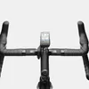 Close-up view of a bicycle's handlebars with a GPS device mounted. Produktbild-Vorschau