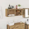 vidaXL Armadio a muro per bagno Artisan oak 100x25x40 cm Anteprima dell’immagine prodotto 2