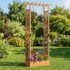 COSTWAY Blumenkasten, Pflanzkasten mit Rankgitter, Produktbild-Vorschau 2