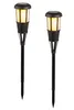 Solar Gartenfackel LED Gartenleuchte 2 Stück Schwarz Produktbild-Vorschau 2