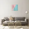 Bilder auf glas - Einteilig - Blatt Rosa Türkis - 40x40cm - Produktbild-Vorschau 7