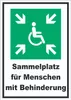 Sammelplatz für Menschen mit Behinderung Aufkleber A3 Produktbild-Vorschau 1