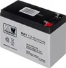 A close-up studio shot of a black and gray rechargeable battery. Náhled obrázku produktu