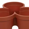 Květináč na tři květiny, Ø 44 x 20 cm, hnědý Náhled obrázku produktu 8