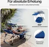 CASARIA® Sonnenliege Klappbar 180kg Belastbar Seitentasche Produktbild-Vorschau 4