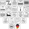 A collage of icons and text describing mattress features. Náhľad obrázku produktu