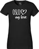 Huuraa Damen T-Shirt Oslo my love S Black Bio Baumwolle Produktbild-Vorschau 2