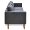 Sofagarnitur 2-Sitzer und 3-Sitzer Stoff Dunkelgrau Produktbild-Vorschau 9