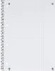 A close-up, top-down view of a blank, spiral-bound notebook page with horizontal lines and a vertical margin line. Náhľad obrázku produktu