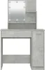 Coiffeuse avec LED gris béton 86,5x35x136 cm Voir les images du produit 4