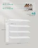 A diagram showing a modular shoe rack with dimensions and capacity information. Produktbild-Vorschau