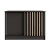 BEAUTYSOFA | Kommode HORIZON 120 cm Schwarz, Artisan mit Produktbild-Vorschau 3