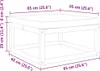 vidaXL Gartenhocker mit Kissen 65x65x29 cm Massivholz Produktbild-Vorschau 8