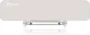 A product shot of a beige bed guard rail with its mounting hardware visible underneath. Voir les images du produit