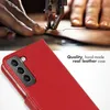 Selencia Echtleder Klapphülle Samsung Galaxy S22 - Rot Produktbild-Vorschau 2