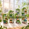 Relaxdays plantenstandaard, met 4 vlakke plateaus, hoogte x Productafbeelding-voorbeeld 5