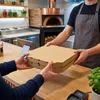 KAPAK Pizzakarton Braun 40x40x4 cm für Gastronomie Produktbild-Vorschau 8