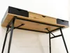 Schreibtisch mit Schublade PANDO – schwarz/Eiche Produktbild-Vorschau 12