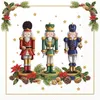 20 Servietten Bearded Nutcracker - Drei farbige Nussknacker Produktbild-Vorschau 1